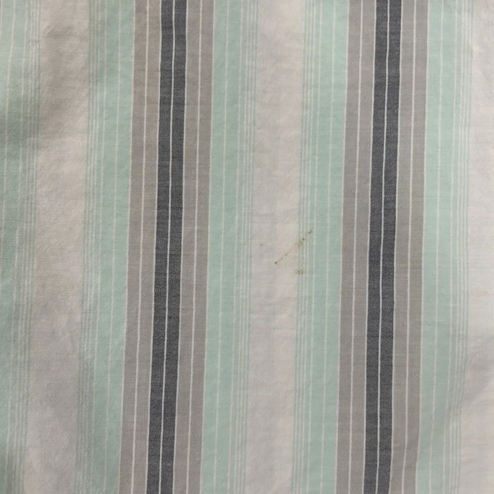 The North Face Mens Short Sleeve Button Up Shirt Striped green/gray w/pocket